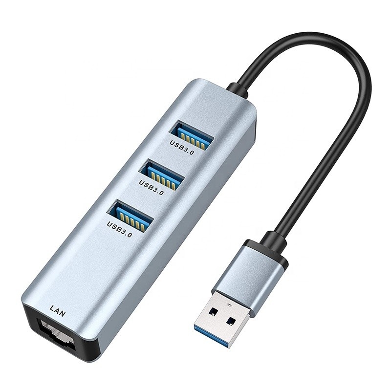 USB 3.0 до 6 портов USB Hub и 1000Mbps Ethernet адаптер для совместимости мужского и женского пола