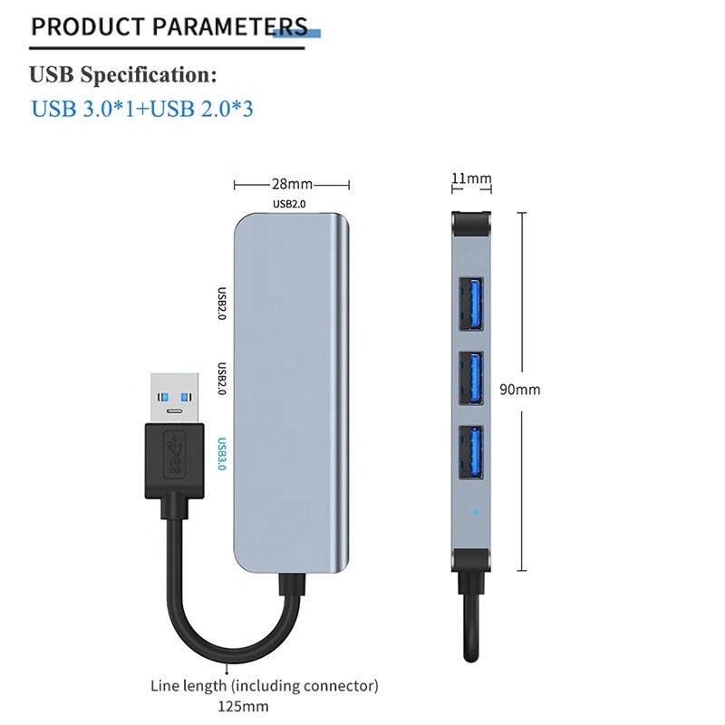USB 3.0 3x USB 2.0 женский выходной узел 2-4 порта USB 3.0/2.0 многоприводный быстрый расширитель