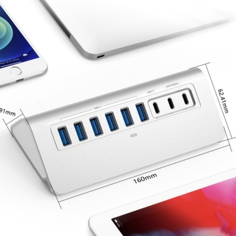 Настраиваемый портовый расширитель типа C с разъемом USB A Поддержка OEM / ODM