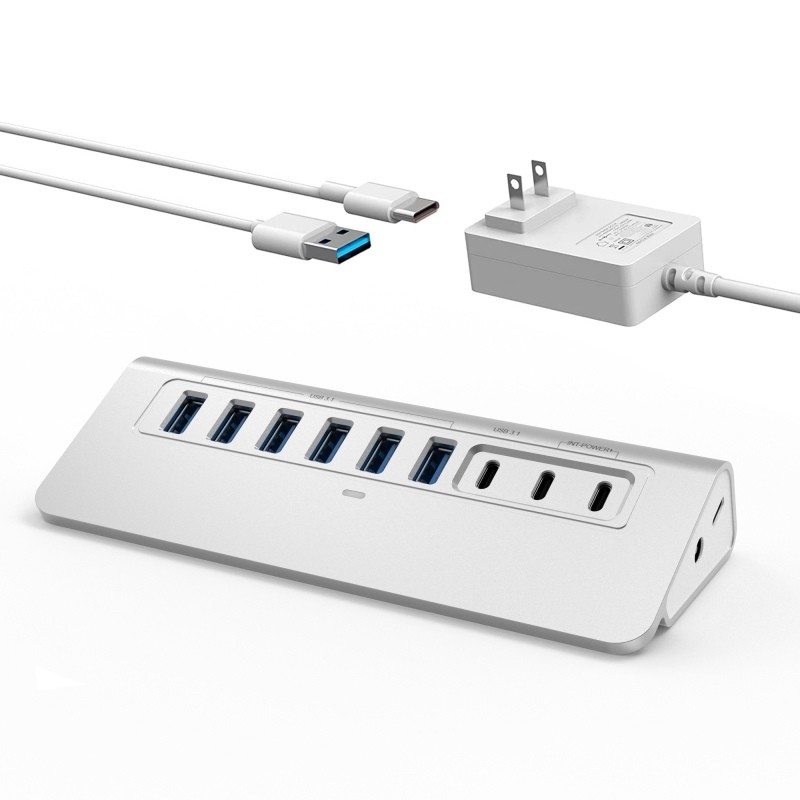 USB Type-C Hub с портом типа C и материалом из алюминиевого сплава
