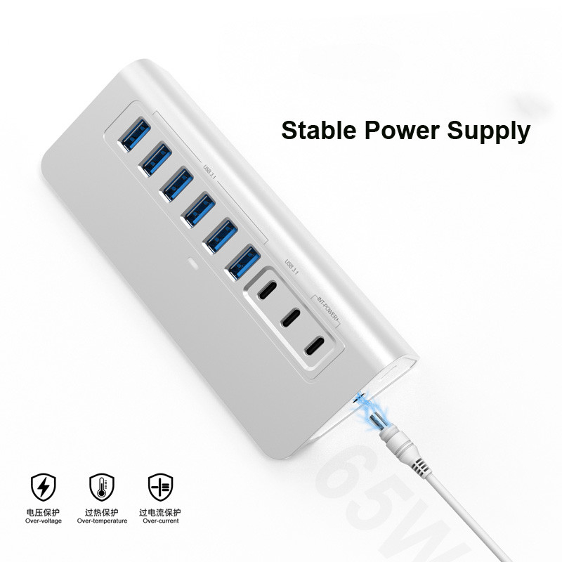 Настраиваемый портовый расширитель типа C с разъемом USB A Поддержка OEM / ODM