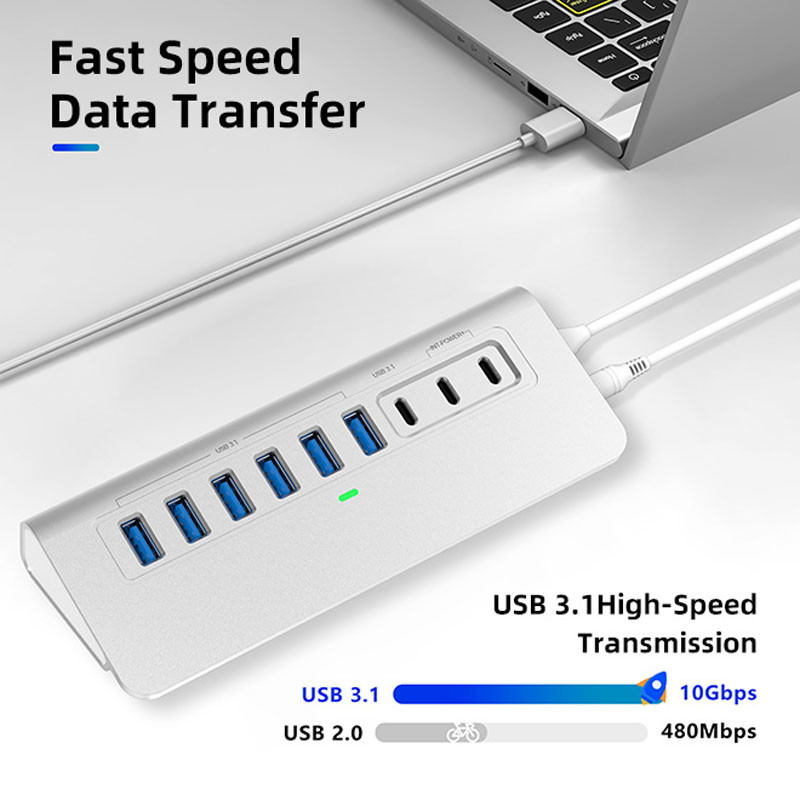 Настраиваемый портовый расширитель типа C с разъемом USB A Поддержка OEM / ODM