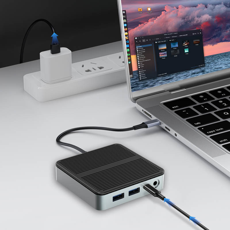9 в 1 быстрая передача данных USB 3.0 порт Хаб тип C порт к адаптеру HDMI