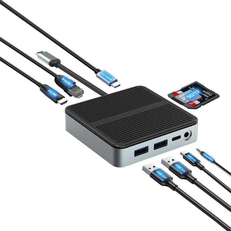 9 в 1 быстрая передача данных USB 3.0 порт Хаб тип C порт к адаптеру HDMI