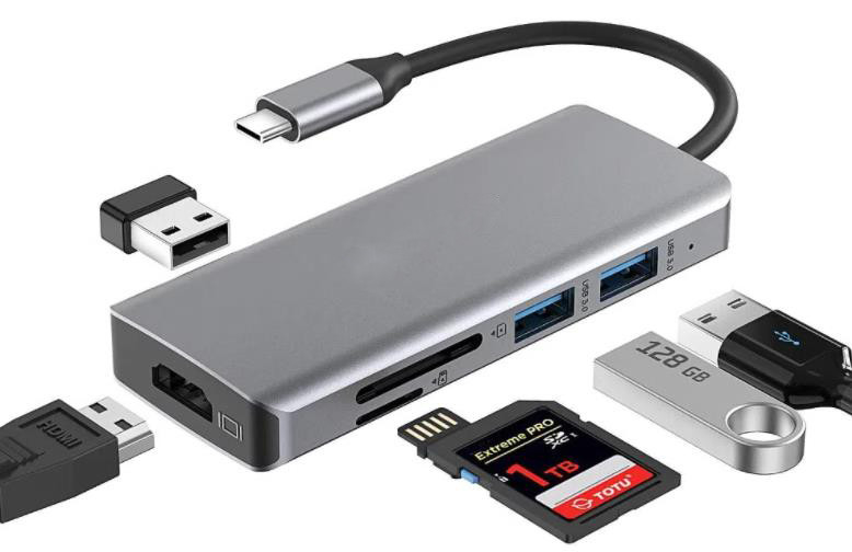 Настройка длины серый USB-C на HDMI 2.1 адаптер 8K 60Hz для скорости USB Type C 3.1 ноутбуки