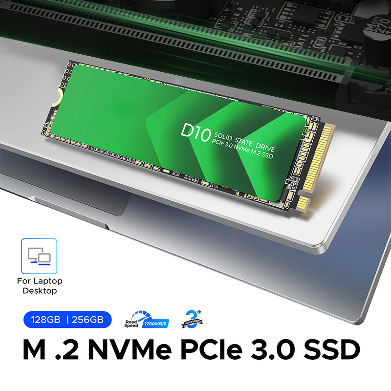 Высокоскоростной PCIe 3.0 интерфейс M.2 SSD с емкостью 128 ГБ и контроллером SATA 6 Гбит/с