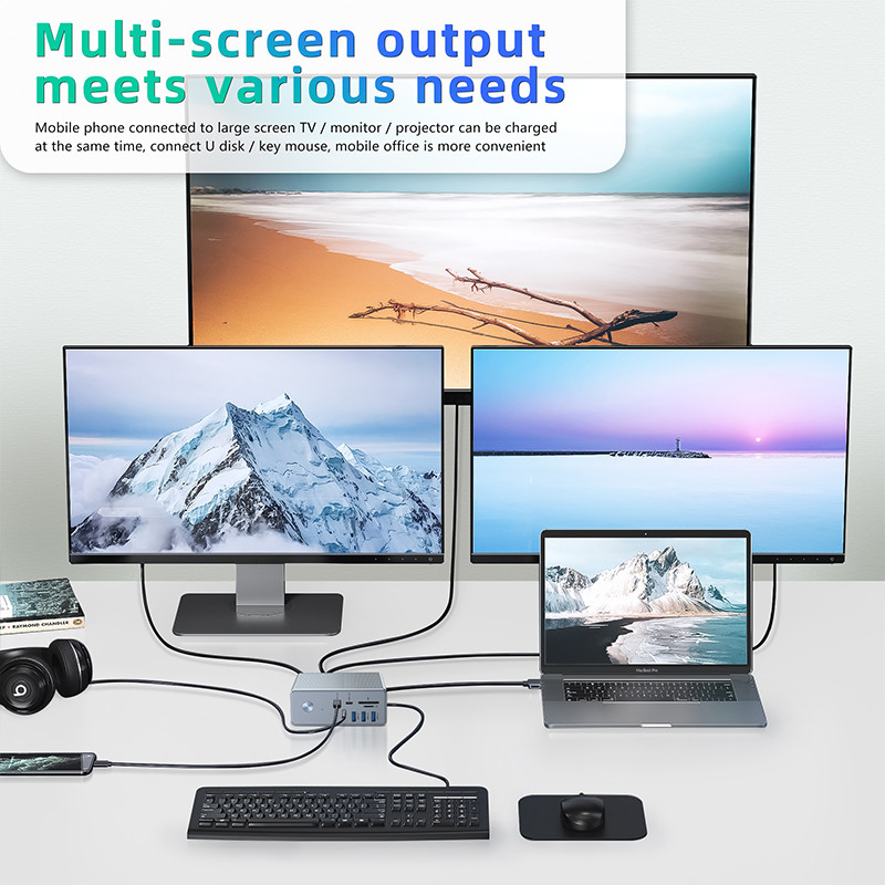 Высоко совместимый адаптер USB C для дисплея Windows 8K с поддержкой OEM и поддержкой дисплея 1K