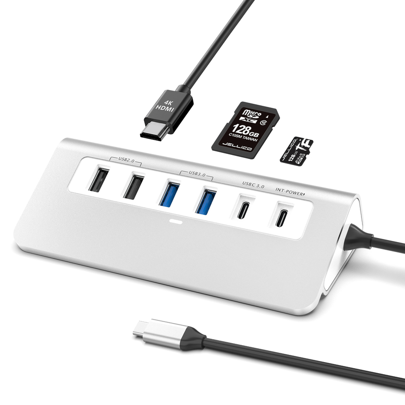 Дополнительные функции Станция сстыковки USB-C 9 в 1 с руководством пользователя и компактным дизайном