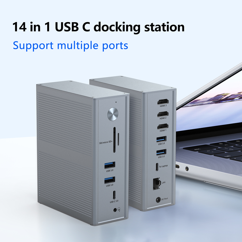 Поставка питания Subosen USB-C PD 100W USB-C док-станция для быстрой и плавной совместимости устройств