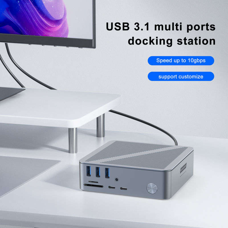 Станция соединения USB-C для рабочего стола HDMI 4K Порт дисплея USB C 3.1 для ноутбука