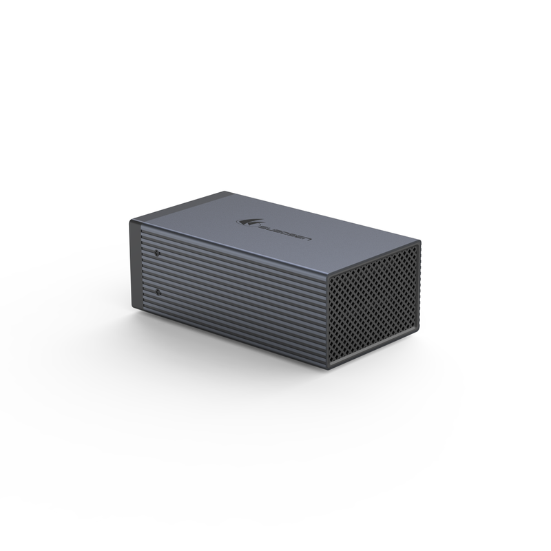 4 Bay Aircraft-grade Aluminum Alloy RAID HDD Enclosure с аппаратным RAID 6 режимами и двойным 10Gbps Type-C DAS Storage Array