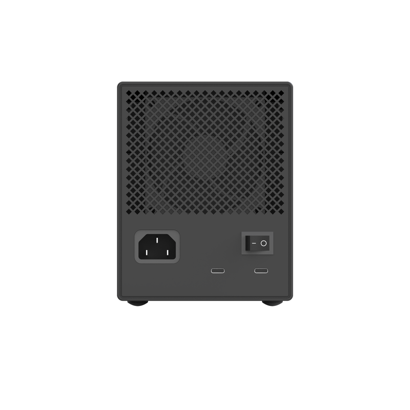 4 Bay Aircraft-grade Aluminum Alloy RAID HDD Enclosure с аппаратным RAID 6 режимами и двойным 10Gbps Type-C DAS Storage Array