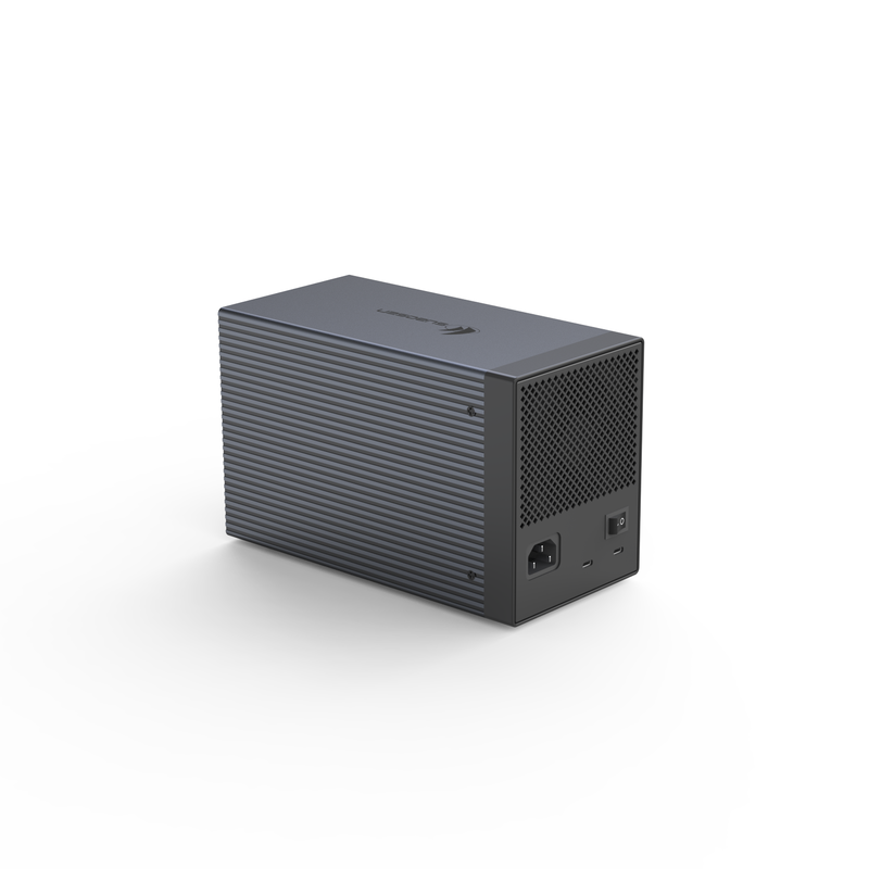 4 Bay Aircraft-grade Aluminum Alloy RAID HDD Enclosure с аппаратным RAID 6 режимами и двойным 10Gbps Type-C DAS Storage Array